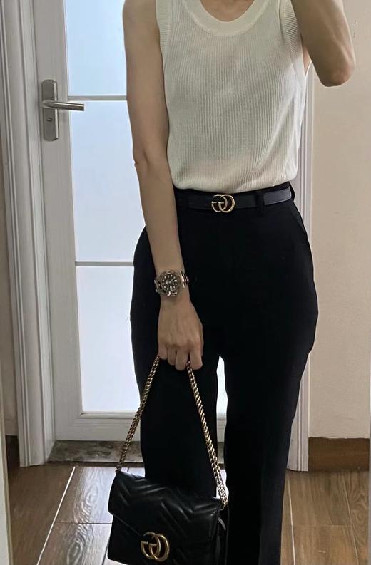 4-5年如新，双面胎牛皮双G腰带 自留百搭经典款 商品图13