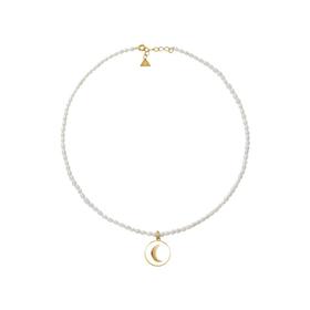 北京仓丨Wilhelmina Garcia-Cosmic Love Pearl-月亮/太阳 珍珠 项链［西班牙设计师］