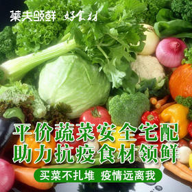【风险区域慎拍】平价蔬菜箱12-16种品种，约15-18斤，48小时发货