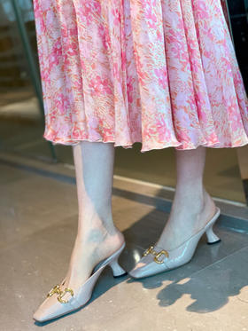 westory女鞋2021春夏季新款中跟穆勒凉鞋W21AH52931