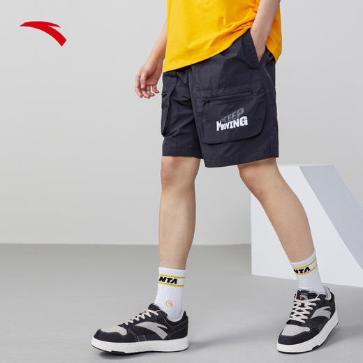 安踏五分裤男2022夏季新款口袋工装短裤152228501-2 商品图0