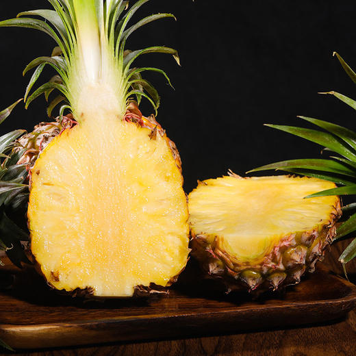 海南树上熟金钻凤梨彩箱 削皮即食 香味浓郁 商品图2