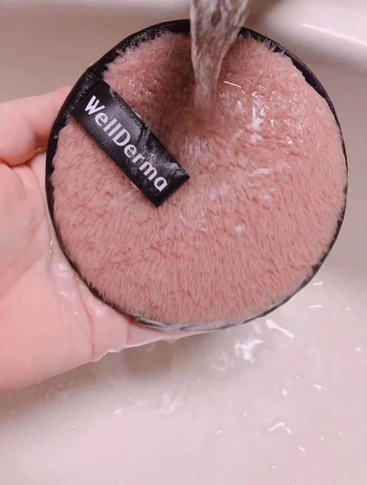 三个 WellDerma韩国梦蜗 锗元素魔法卸妆饼粉扑 懒人清水卸妆神器 颜色随机发 商品图4