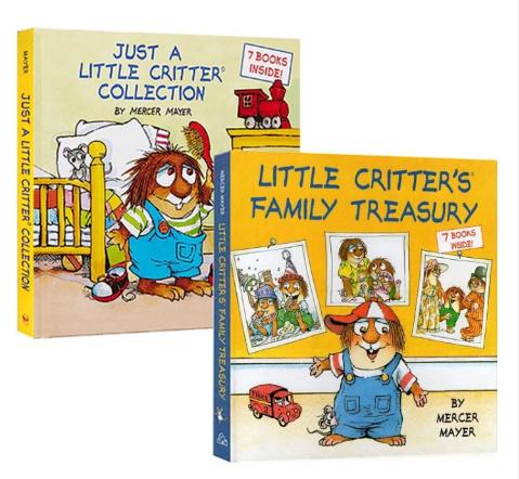 英文原版 Little Critter 小毛人 2册精装合辑 14个故事合辑图画故事书 小怪物系列 儿童英语启蒙学习 商品图0