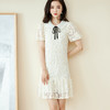 剩S/M/L/XL 芳外 夏季温婉优雅蕾丝中长裙宽松灯笼袖连衣裙1025 商品缩略图3