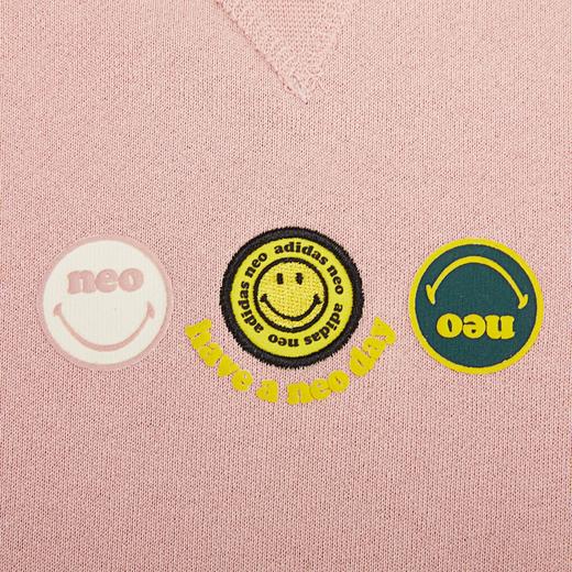 Adidas Neo阿迪达斯休闲2021女子W SMLY SWT针织套衫H45541 商品图3