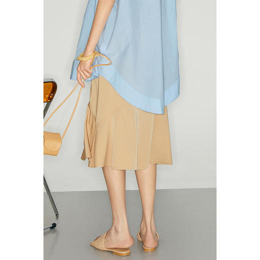 【商场同款】麦檬夏拼接荷叶边下摆半身裙5C5240861 商品图3