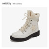 westory加厚加绒高绑马丁靴女时尚风2019年冬季新款W29DS80861 商品缩略图0
