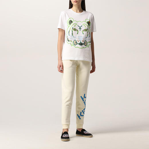 KENZO 高田贤三 箭头标识 女士运动裤 黄色 FA62 PA722 4MS 04G 商品图3