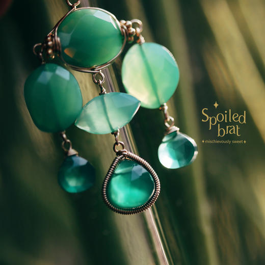 SpoiledBrat Jewelry风铃系列澳洲玉耳环 商品图4