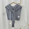 【限时折扣】韩版针织6%羊毛小披肩100cm（coco茶色/海岛灰/姜黄色/米黄色/柔雾粉/驼色/黑色/松石蓝）（非质量问题不退不换） 商品缩略图6
