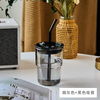 小红书杯子ins高颜值咖啡杯北极光竹节杯耐热水杯百搭吸管杯. 商品缩略图3