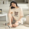 新款纯棉睡衣短袖短裤韩版家居服套装  BMR66326 商品缩略图3