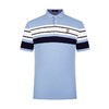 【特价丝光】柒牌男士polo短袖时尚条纹撞色翻领薄款夏季半开襟套头衫	122T70910 商品缩略图4