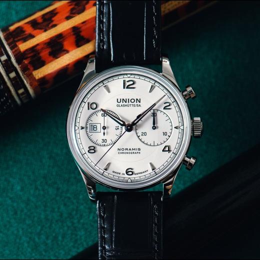 宇联（UNION GLASHÜTTE）德国手表 男士腕表 诺拉敏斯系列机械皮带计时码表 D012.427.16.017.00 商品图1