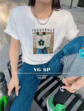 女美女一朵花短T8612