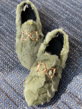 Westory 2020年秋季新款深口乐福鞋舒适平底金属扣毛毛鞋W20CM70741