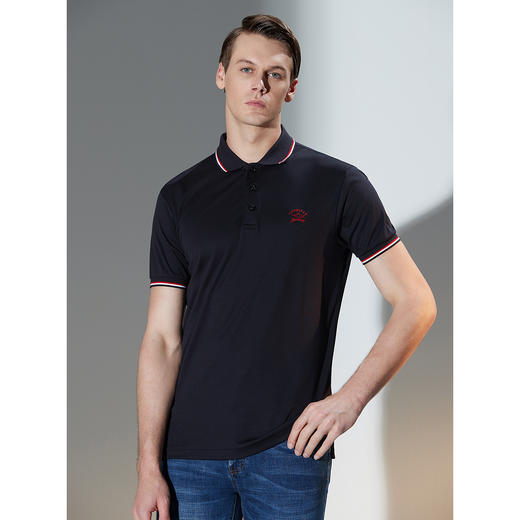 GOOD LUCK/德鲨100%纯棉舒适简约两色可选百搭POLO衫LY13022 商品图9