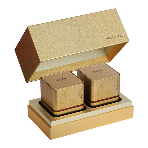 老谢家茶 黄山毛峰 谢四十大师茶创字礼盒 130g 商品图5