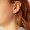 ZEGL设计师银河甜心系列925纯银四芒星耳钉女小众设计感耳环耳饰 商品缩略图4