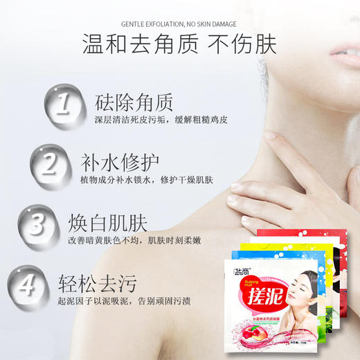 正品盐商竹清堂搓泥宝男女通用搓澡泥全身去死皮角质浴场桑拿 商品图1