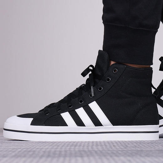 阿迪达斯板鞋男鞋2022春季新款NEO运动鞋高帮耐磨休闲鞋男FX9064 商品图0