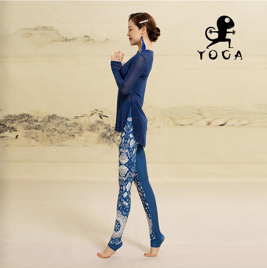 壁虎瑜伽【2110SY069】高弹网纱长袖罩衫（无胸垫）【5天发货】 商品图7