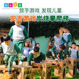 安吉游戏碳化攀爬架梯
