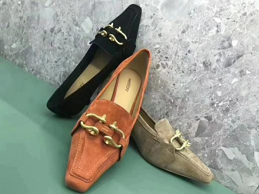 Westory时尚方扣休闲单鞋W20CM70411 商品图0