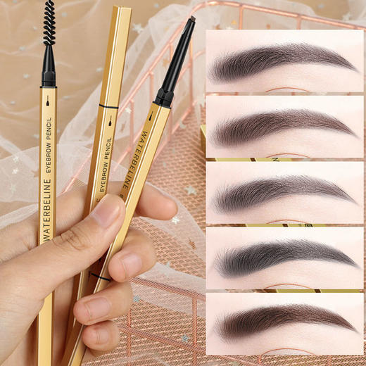 2支优惠装小金筷眉笔细头超细防水防汗不掉色根根分明新手必备眉笔懒人学生 商品图6