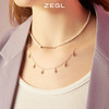 ZEGL设计师银河甜心系列四芒星项链女轻奢小众人造珍珠锁骨链配饰 商品缩略图2