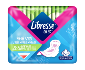 【Libresse薇尔】舒适V感 12片 卫生巾285mm