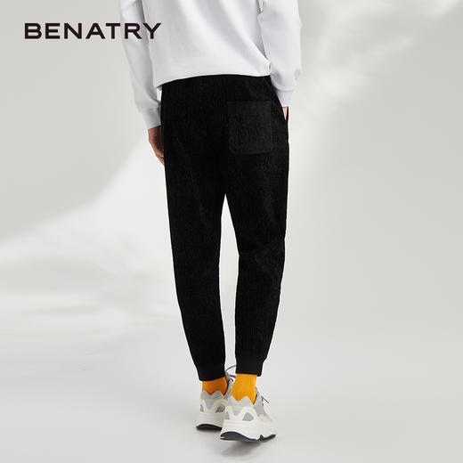 贝纳川灯芯绒男裤直筒宽松男士休闲长裤子男ECY332009402 商品图4
