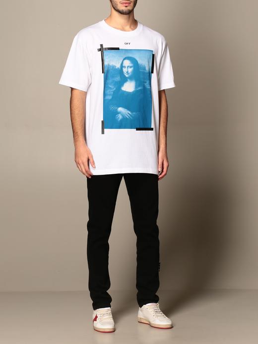 【超惠秒】OFF WHITE 男士 全棉蒙娜丽莎印花质感休闲短袖T恤 99084 商品图8