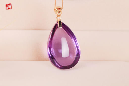 18K金镶紫水晶吊坠【紫菀】 商品图4
