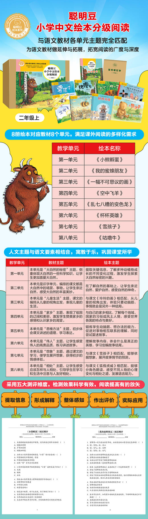 聪明豆小学中文绘本分级阅读(二年级上) 商品图1