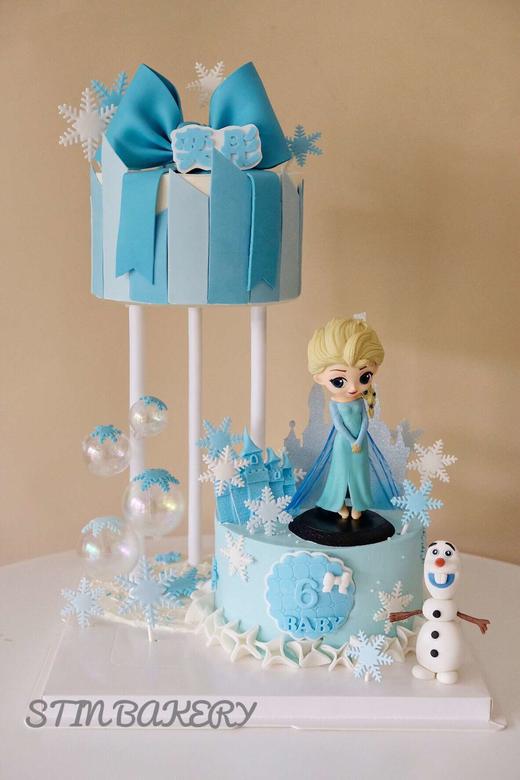 艾莎公主-悬浮蛋糕（2个6寸，下单请联系客服挑选口味） 商品图0