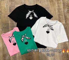 女皇冠爱心短T8527