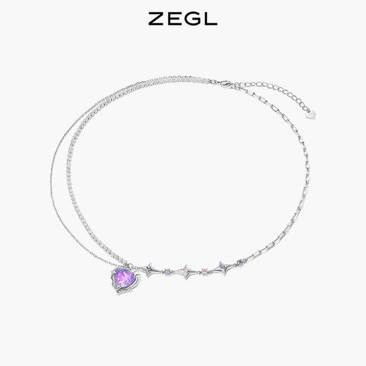 ZEGL设计师银河甜心系列爱心项链女轻奢小众高级设计感锁骨链配饰 商品图6