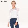 slenddy Carolyn春夏宽松网纱显瘦瑜伽T恤透气长袖运动上衣S3102 商品缩略图0