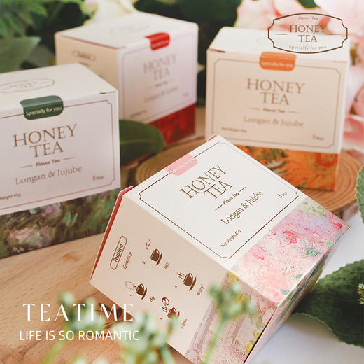精致心意HONEYTEA喜茶小礼盒 结婚伴娘伴手礼小礼品 回礼盒装花茶养生茶 商品图3