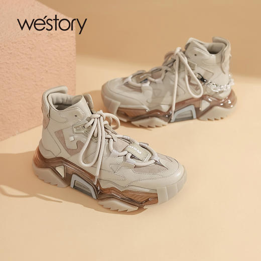 westory2021秋季新品ins风厚底老爹鞋休闲百搭运动鞋W21DS81351 商品图0
