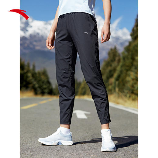 安踏运动九分裤女2022夏季新款薄款跑步裤162225501-1 商品图2