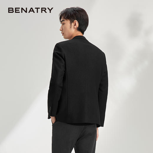 贝纳川羊毛呢子休闲西服男士外套修身韩版小西装ECY315001 商品图4