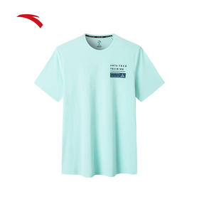 安踏劲道纱短袖t恤男2022夏季新款修身套头运动情侣上衣152227122-1/2