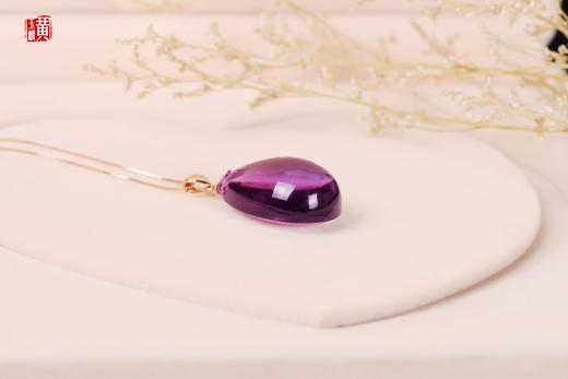18K金镶紫水晶吊坠【紫菀】 商品图2
