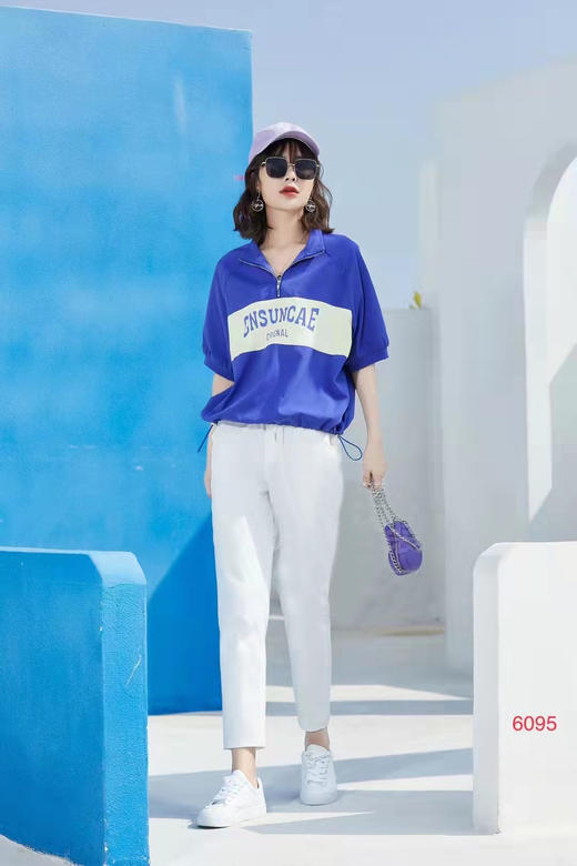 女半拉链短T6095 商品图8