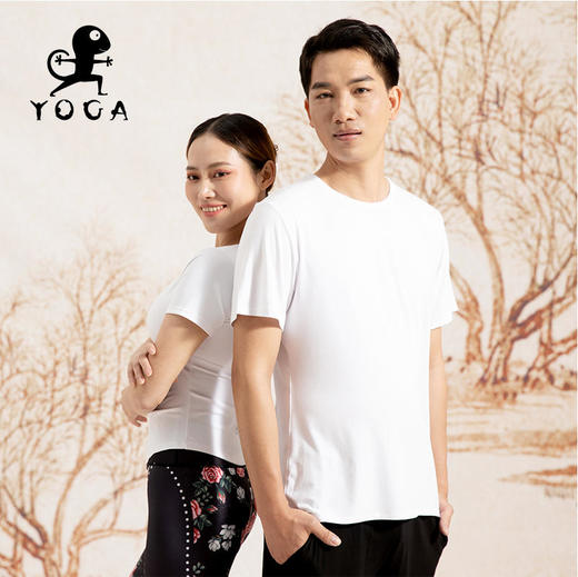 壁虎瑜伽【2203SY145】经典圆领T恤（无胸垫）【七十二小时发货】 商品图3