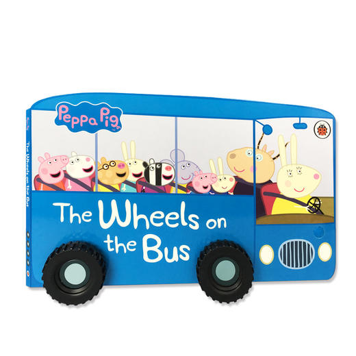 【送音频】带车轮玩具书Peppa Pig the Wheels on the Bus粉红猪小妹 公车上的轮子 经典亲子童谣英文原版绘本  儿歌童谣绘本 玩具书 商品图2