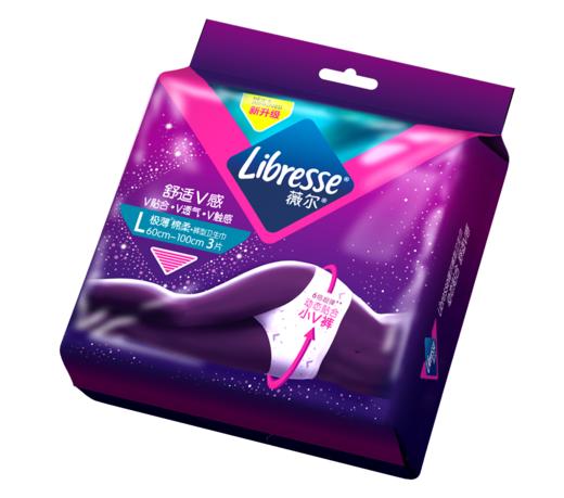 【活动专享】Libresse薇尔舒适V感3片裤型卫生巾L码 商品图7